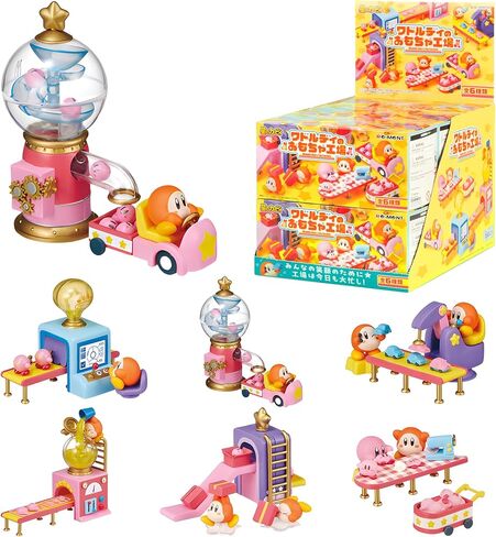 Hamee RE-Ment Kirby Blind Box Diorama Miniature Figure Set for Birthday Gift, Party Favor, Collectible Figurine (Waddle Dee’s Toy Factory) – 1 Pc. Mystery Set in Saudi Arabia