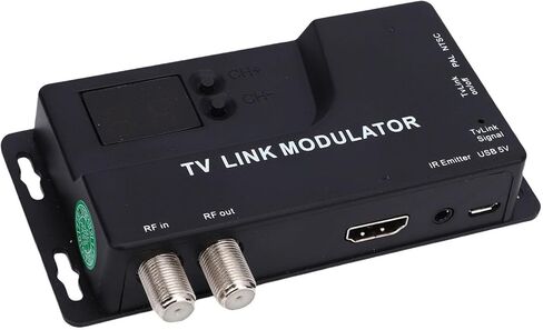 Zunate RF Modulator، 471.25MHz885.25MHz 1080P HD محول محوري يدعم تنسيقات NTSC PAL HDMI 1.4 إلى محول RF لوحدة التحكم في الألعاب التلفزيونية وصندوق الأقمار الصناعية DVD PC in Kuwait