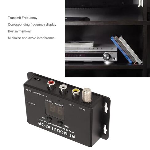 مغير التردد اللاسلكي لتحويل AV إلى RF، إعداد عالمي متوافق مع NTSC PAL in Kuwait