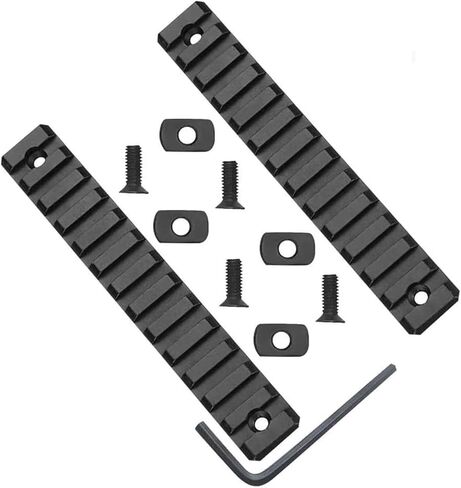 Gotical 13 Slots Rail Section for M Lok Handguard Thirteen Slots Rail Picatinny Rail Set of 2 Pieces in Saudi Arabia