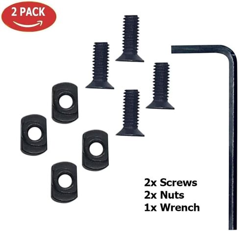 Gotical 3 Slot Rail DE Color Aluminium Three Slot Rail Picatinny Rail Set of 2 Pieces, Compatible with MLOK Devices (D-Earth) in Saudi Arabia