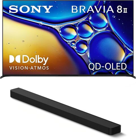 Sony K55XR80M2 55 Inch Bravia 8 QD-OLED 4K HDR Google TV with a HT-A9000 BRAVIA Theater Bar Soundbar (2025) in Saudi Arabia
