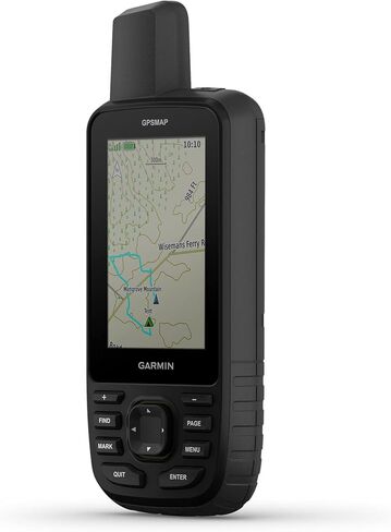 Garmin GPSMAP 67 جهاز تحديد المواقع القوي المحمول باليد، نظام GNSS متعدد النطاق، رسم خرائط Topo، صور الأقمار الصناعية، شاشة ملونة (متجددة) in Saudi Arabia