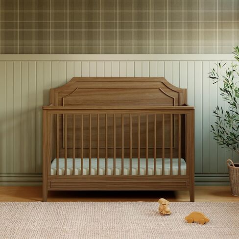 Davinci Chloe Regency 4-in-1 Convertible Crib in Walnut, Greenguard Gold Certified in Kuwait