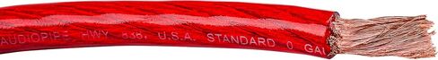 Audiopipe 0 Gauge Power Wire, Primary Automotive Power Wire, 50 Feet (Red, 50 ft) in Saudi Arabia