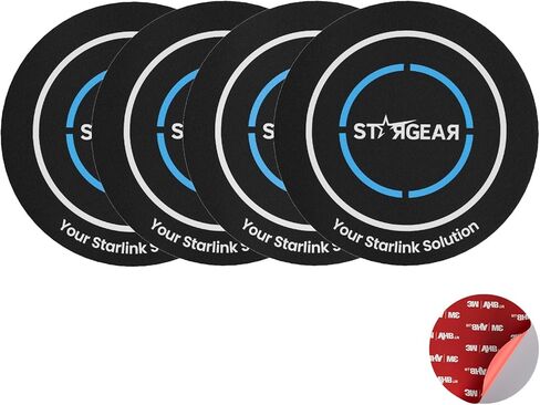 4PCS Starlink Mini/Gen 3 Magnetic Mount Plates, Adhesive Metal Plate Magnetic Pads for Satellite Dish Magnetic Car Mount, Starlink Mounting Accessory for Car Truck SUV Aluminum/Glass Cab Roof in Saudi Arabia