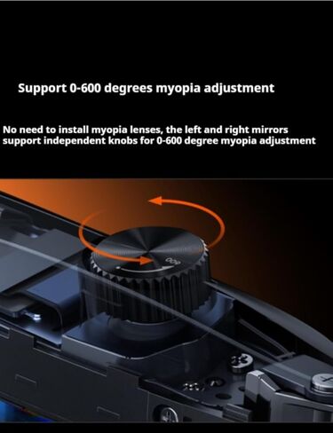 Meizu StarV View AR Smart Glasses,188" Screen Video Display Glasses,120Hz Retina-Level 3D Vision,0-600° Myopia Adjustment,Dual Mic Noise Cancelling Audio,XR System,for Movies,Gaming,Work in Saudi Arabia