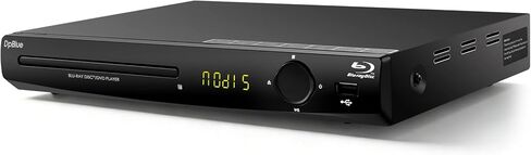 مشغل BLU RAY، مشغل أقراص Blu-ray عالي الدقة 1080 بكسل للتلفزيون/جهاز العرض والمسرح المنزلي مشغل أقراص Blu Ray يدعم أقراص Blu-ray المنطقة A/1، وأقراص DVD لجميع المناطق، وتشغيل القرص الصلب U، مخرج HDMI/AV/محوري in Kuwait