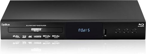 مشغل بلو راي 4K UHD لجهاز عرض التلفزيون يدعم المنطقة A أقراص Blu Ray 3D 4K جميع المناطق، أقراص DVD مخرج HDMI مزدوج HDR10 Dolby Vision Dolby Atmos 4K Ultra HD Blu ray DVD Player BT.2020 Color Gamut in Kuwait