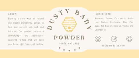 All Natural Organic Baby Powder - Expertly Crafted with Arrowroot, Tapioca and 20% Cornstarch Powder for Gentle Absorption - Aloe, Zinc-Oxide Powder, Tea Tree & Shea Oil for Soothing Irritated Skin. in Saudi Arabia