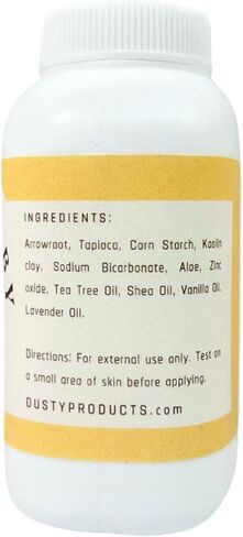 All Natural Organic Baby Powder - Expertly Crafted with Arrowroot, Tapioca and 20% Cornstarch Powder for Gentle Absorption - Aloe, Zinc-Oxide Powder, Tea Tree & Shea Oil for Soothing Irritated Skin. in Saudi Arabia