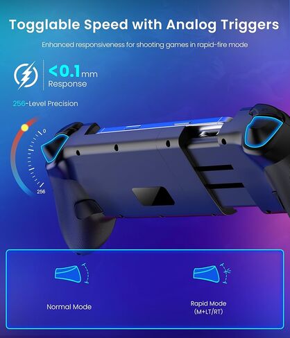 وحدة تحكم LIFUFUTEE Switch 2 لجهاز Nintendo Switch 2/1/OLED وiPhone وAndroid، وحدة تحكم ألعاب محمولة لاسلكية RGB مع عصا تحكم بتأثير Hall بدون انجراف، قابلة للبرمجة ماكرو وتوربو، تعمل مع Xbox Cloud وSteam Link in Kuwait
