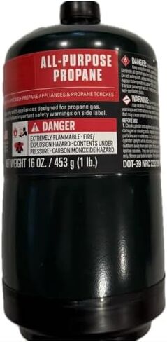 Propane Replacement Fuel Cylinders Camping- 16 oz (6 Pack) Factory Pre-filled and Ready to Use in Saudi Arabia