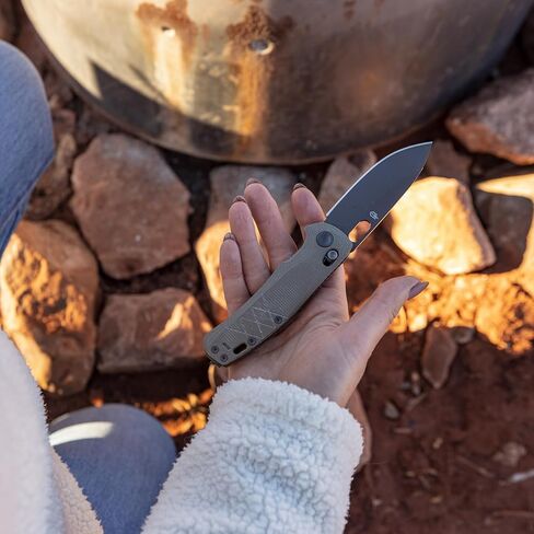 سكين الجيب Gerber Gear Scout - سكين قابل للطي ذو حافة عادية مقاس 3.2 بوصة - معدات ومعدات EDC - Micarta in Saudi Arabia