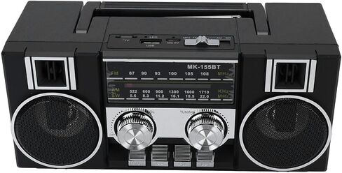 Yoidesu Radios Portable AM FM SW, 4 in 1 Vintage Radio Bluetooth Speaker with Dual 5W Drivers, 1200mAh Battery 8 Hours of Battery Life, Gifts for Seniors Elderly (Gold) in Saudi Arabia
