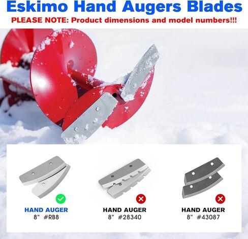 8 Inch Hand Auger Blades RB8 Replacement Eskimo Hand Augers, 8" Eskimo Pistol Bit in Saudi Arabia