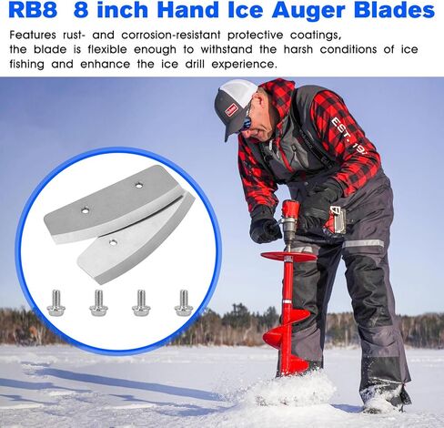 8 Inch Hand Auger Blades RB8 Replacement Eskimo Hand Augers, 8" Eskimo Pistol Bit in Saudi Arabia