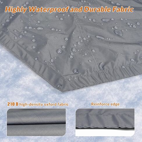 QualyQualy 6-Sided Tent Footprint for 6-7 Person, 74 Sq.Ft Waterproof Groundsheet for Ice Fishing & Large Camping Tents, High-Density 210D Oxford Mat with Storage Bag in Saudi Arabia