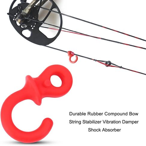 TOPINCN Monkey Tail Silencers, 4Pcs Bow String Shock Absorber, Compound Bow Vibration Damper in Saudi Arabia