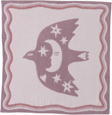 Barefoot Dreams® CozyChic® Desert Bird Receiving Blanket, Teaberry Multi, 30"x30" in Saudi Arabia