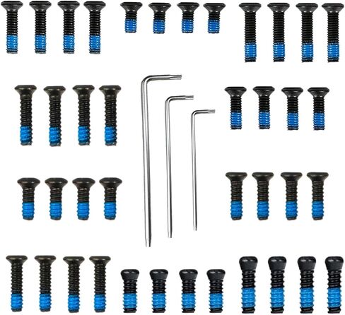 مجموعة براغي ذات نقطة حمراء مع مفتاح تركيب تتضمن #6-32 M3 M4، متوافقة مع RMR/RMSc/Holosun 407k/ 507k، فولاذ كربوني بدرجة 12.9، أكسدة سوداء معالجة بمادة لاصقة زرقاء مضادة للارتخاء in Kuwait