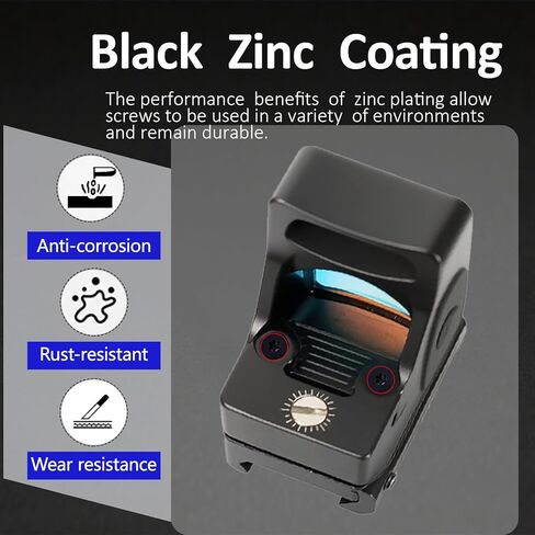 مجموعة براغي ذات نقطة حمراء مع مفتاح تركيب تتضمن #6-32 M3 M4، متوافقة مع RMR/RMSc/Holosun 407k/ 507k، فولاذ كربوني بدرجة 12.9، أكسدة سوداء معالجة بمادة لاصقة زرقاء مضادة للارتخاء in Kuwait