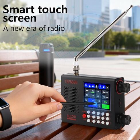 TEF6686 Portable Shortwave Radio，AM FM SW LW Ultra High Sensitivity Full Band Radios，with 2.8-inch LCD Display and DSP Receiver，Suitable for Indoor, Outdoor, Travel, Camping,Climbing in Saudi Arabia