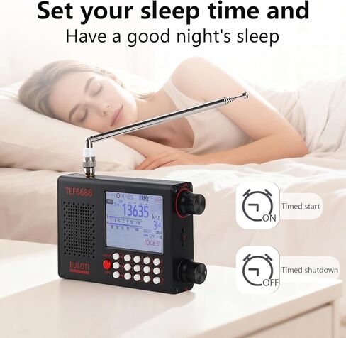 TEF6686 Portable Shortwave Radio，AM FM SW LW Ultra High Sensitivity Full Band Radios，with 2.8-inch LCD Display and DSP Receiver，Suitable for Indoor, Outdoor, Travel, Camping,Climbing in Saudi Arabia