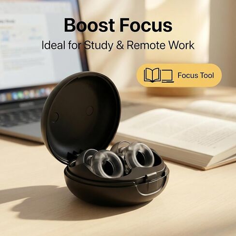 30dB Maximum Noise Cancelling earplugs, Suitable for Sleep and Concerts, Reusable Silicone earplugs, Suitable for Both Men and Women, Perfect for Work, Travel, and Study (Black) in Saudi Arabia