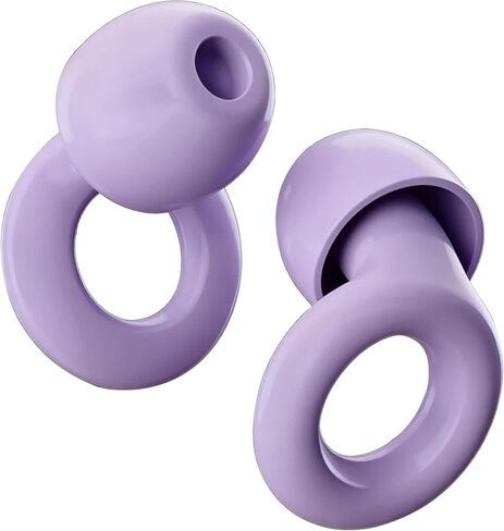 30dB Maximum Noise Cancelling earplugs, Suitable for Sleep and Concerts, Reusable Silicone earplugs, Suitable for Both Men and Women, Perfect for Work, Travel, and Study (Black) in Saudi Arabia