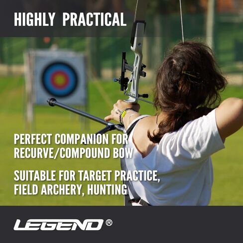 Legend Back Quiver - حامل سهم تكتيكي، نسيج بوليستر عالي الكثافة، بطانة إسفنجية إضافية للكتف - نظام MOLLE للرقع والحقائب - تخزين بسحاب لملحقات الرماية والصيد in Saudi Arabia