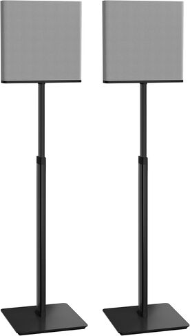 SANUS Height-Adjustable Speaker Stands Compatible with BRAVIA Theater Quad Speakers - 17 inch Height Adjustment - Easy Install with Install Hardware (Pair/Black) in Saudi Arabia