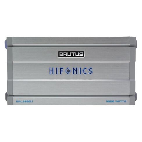 Hifonics Brutus BRL3000.1 مضخم صوت أحادي للسيارة يوفر 3000 واط RMS مع مقياس الأشعة فوق البنفسجية المدمج ونظام إدارة الطاقة الذكي. in Saudi Arabia