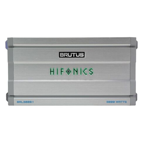 Hifonics Brutus BRL3000.1 مضخم صوت أحادي للسيارة يوفر 3000 واط RMS مع مقياس الأشعة فوق البنفسجية المدمج ونظام إدارة الطاقة الذكي. in Saudi Arabia