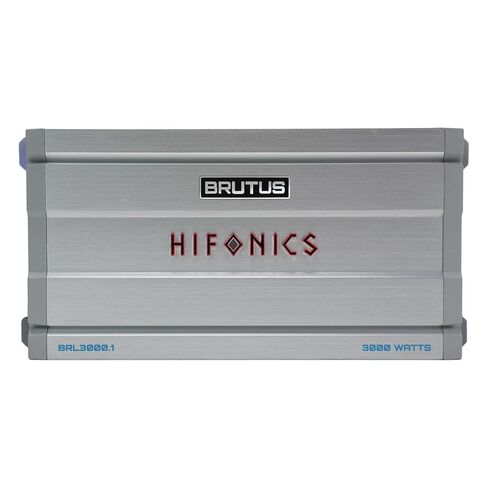 Hifonics Brutus BRL3000.1 مضخم صوت أحادي للسيارة يوفر 3000 واط RMS مع مقياس الأشعة فوق البنفسجية المدمج ونظام إدارة الطاقة الذكي. in Saudi Arabia