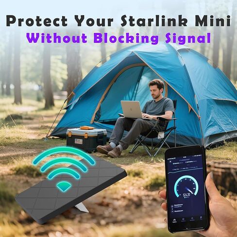 حافظة غطاء حماية Starlink Gen 3، حافظة غطاء Starlink Standard Gen 3، غطاء حماية من السيليكون المقاوم للصدمات لطبق الأقمار الصناعية القياسي - مضاد للبرد/الصخور/الرمال، مقاوم للأشعة فوق البنفسجية، تأثير على السقف in Kuwait