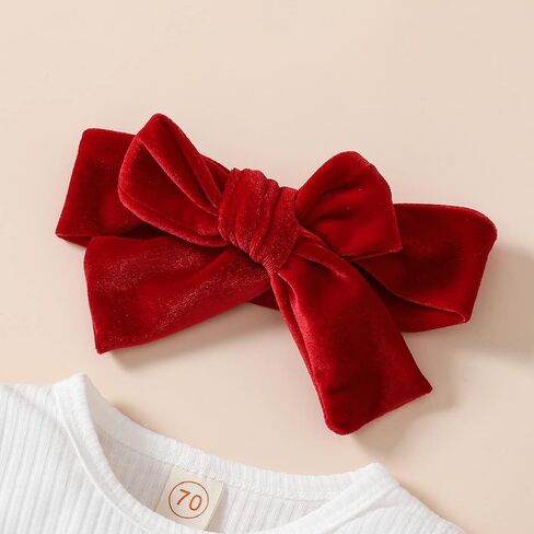 BHMAWSRT Baby Girl Clothes My First Valentines Heart LongSLeeve Romper Flare Pants Newborn Girl Outfits in Saudi Arabia