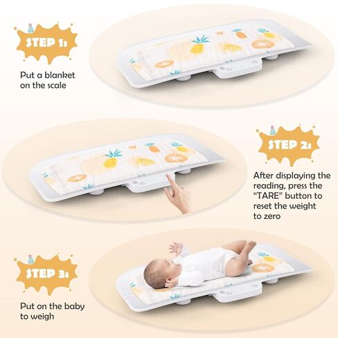 GLACER Baby Scale Pet Scale, 66lb Digital Weighing Scale W/Smart APP Control, Hold & Tare Function, Toddler Scale W/ 4 Units (lbs/g/kg/oz), Weighing Scale for Newborn, Animals, High Precision at 0.1oz in Saudi Arabia