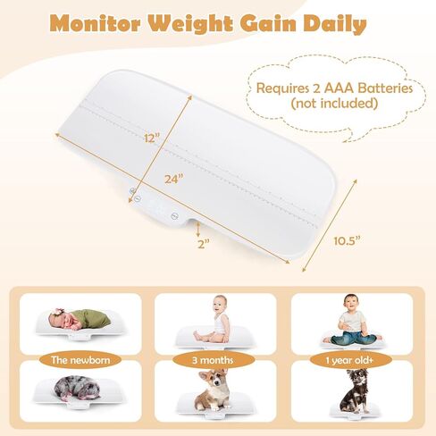 GLACER Baby Scale Pet Scale, 66lb Digital Weighing Scale W/Smart APP Control, Hold & Tare Function, Toddler Scale W/ 4 Units (lbs/g/kg/oz), Weighing Scale for Newborn, Animals, High Precision at 0.1oz in Saudi Arabia