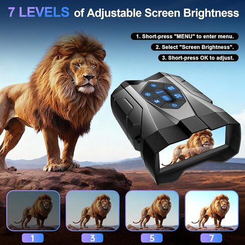 Night Vision Goggles, 4K Night Vision Binoculars for Adults with 5000mAh Battery, Upgraded 16X Zoom 9X Infrared Binoculars with 64GB Card for Photo & Video,Ideal for Camping Wildlife Observation in Saudi Arabia