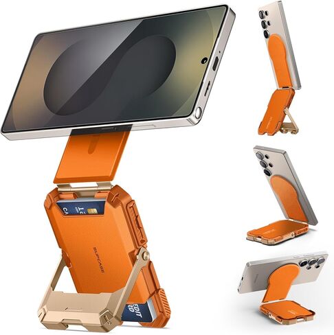 حافظة SUPCASE لمحفظة MagSafe، محفظة مغناطيسية للرجال، [حامل 5 بطاقات] [حامل قابل للتعديل] [حجب RFID] حامل ثلاثي لبطاقات الهاتف لهاتف Samsung Galaxy S25 وGoogle Pixel 10 وiPhone 17/16/15/14، كربون in Kuwait
