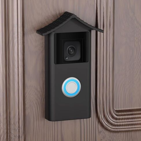 Baaletc Soft-Touch Silicone Cover for R-ing Video Doorbell (2 Gen)- Military-Grade Shock Absorption & All-Weather Shield Anti-Slip Grip, UV Proof (R-ing doorbell case-2020) in Saudi Arabia