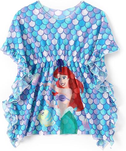 Disney Princess Frozen Stitch Minnie Rapunzel Toy Story Snow White Girl Swim Cover Up Swimwear Wrap Swimsuit Coverup 4-7 Year in Saudi Arabia