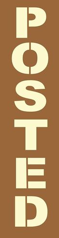 Stencils by Joanie Posted Vertical Land Owner Warning No Hunting DIY Signs in Saudi Arabia