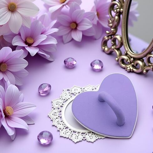 حامل هاتف أرجواني حامل حلية هاتف معدني على شكل قلب، جراب هاتف DIY حلية معدنية على شكل قلب وحلقة إصبع للهاتف الخلوي in Kuwait