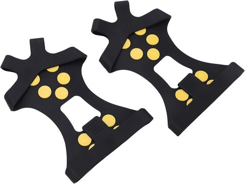 generic 10 Tooth Ice Cleats, Ice Grippers Traction Cleats Shoes and Boots,Outdoor Climbing Crampons Anti Slip Stainless Steel Mountaineering Snow Gripper in Saudi Arabia
