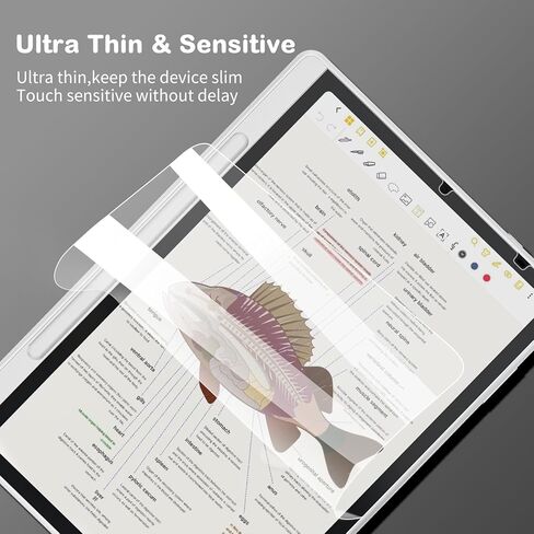 واقي شاشة مضاد للتوهج لجهاز XPPen Magic Note Pad Tablet مقاس 10.95 بوصة (2025) | مضاد لبصمات الأصابع | مقاوم للخدش | ملمس الورق | فيلم ناعم نانو غير لامع من PET | عبوتان | (غير لامع) in Kuwait