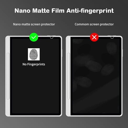 واقي شاشة مضاد للتوهج لجهاز XPPen Magic Note Pad Tablet مقاس 10.95 بوصة (2025) | مضاد لبصمات الأصابع | مقاوم للخدش | ملمس الورق | فيلم ناعم نانو غير لامع من PET | عبوتان | (غير لامع) in Kuwait