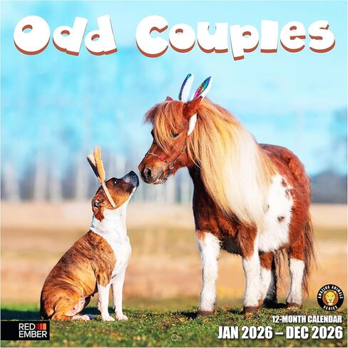 RED EMBER Unicorns 2026 Wall Calendar 12 Month | 12" x 24" Open | Thick & Sturdy Paper | Holiday Gift | Cute Kids Calendar 2026 in Saudi Arabia
