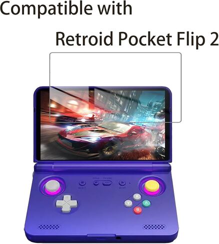 مجموعة من 3 واقيات شاشة من الزجاج المقوى متوافقة مع Retroid Pocket Flip 2، مضادة للخدش، خالية من الفقاعات، صلابة 9H in Saudi Arabia